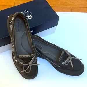 Sperry Top-Siders Angelfish Zebra Black, Sz 8